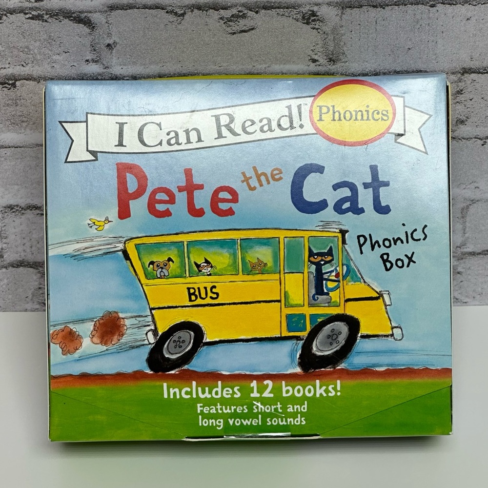 Pete the Cat Children's Books Box Set of 12 I Can Read Phonics Box NEW IN BOX